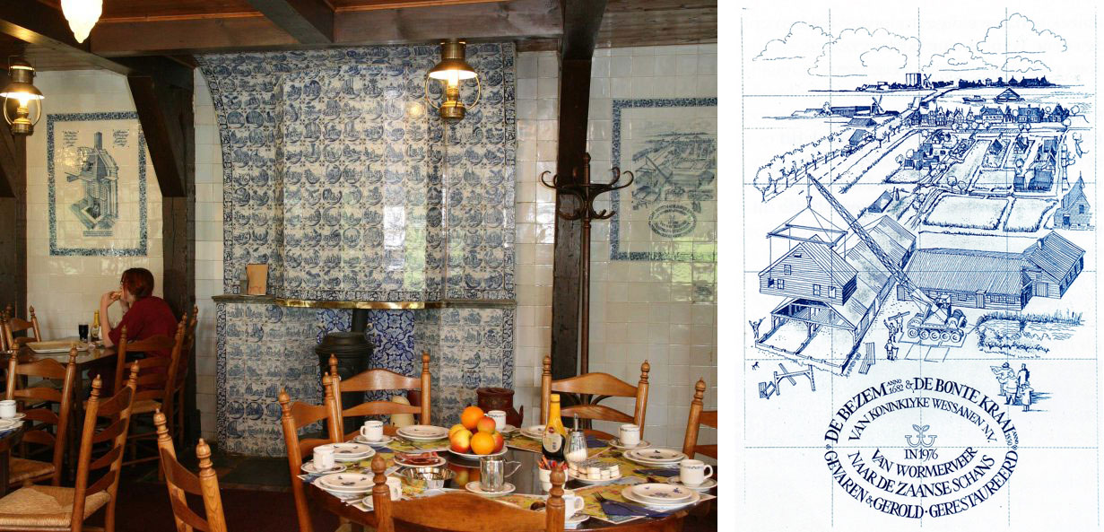 Restaurant-De-Kraai-Tegeltableau-Cornelis-de-Jong Pancake restaurant De Kraai